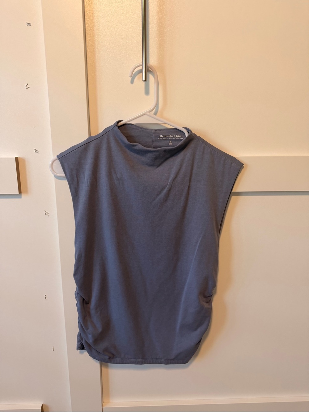 Abercrombie & Fitch Women's Dusty Blue Sleeveless Tank